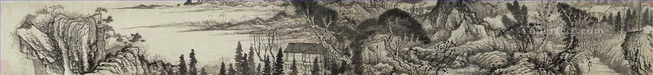 Paisajes de tinta shitao tinta china antigua Pintura al óleo